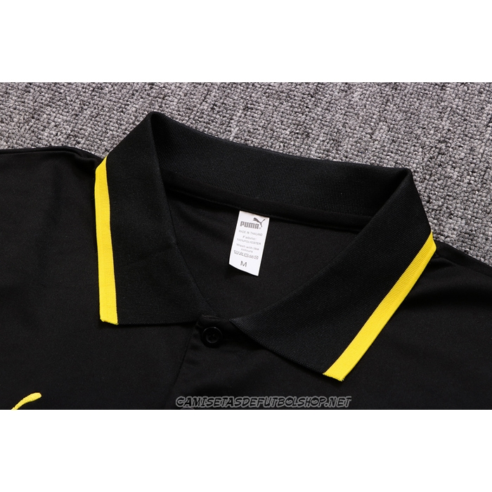 Camiseta Polo del Borussia Dortmund 22-23 Negro y Amarillo